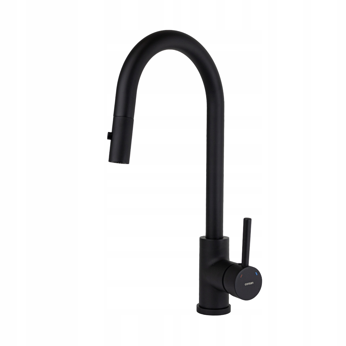 Kuchynská batéria Corsan Lugo čierna s výsuvným výtokom