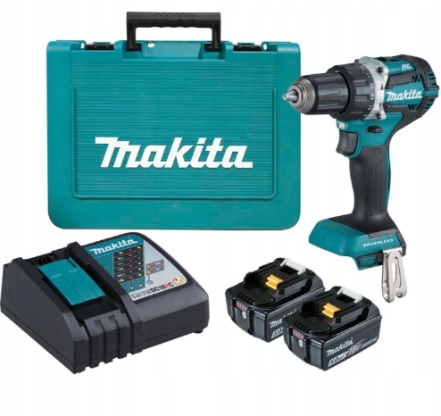 Wkrętarka Makita DDF484RTE18V solidna o sile 65 Nm 2 x 5,0Ah Walizka