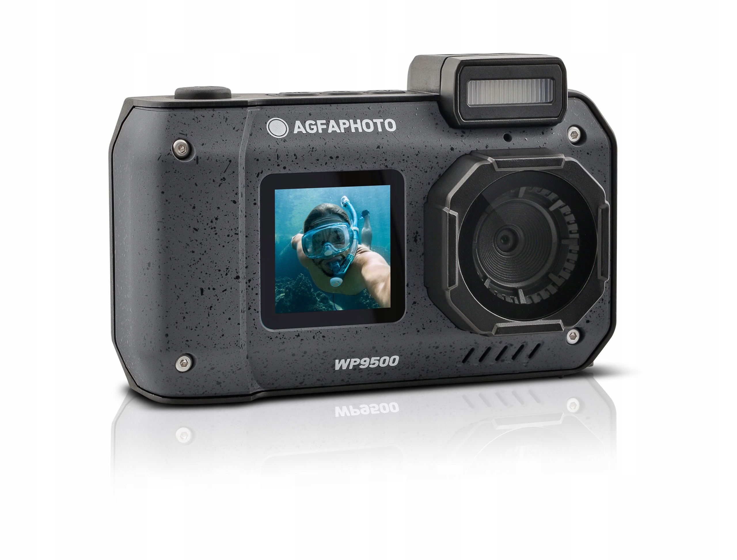 Vodotěsný podvodní fotoaparát 7M AgfaPhoto WP9500 24MP 4K 2x LCD 18x Zoom