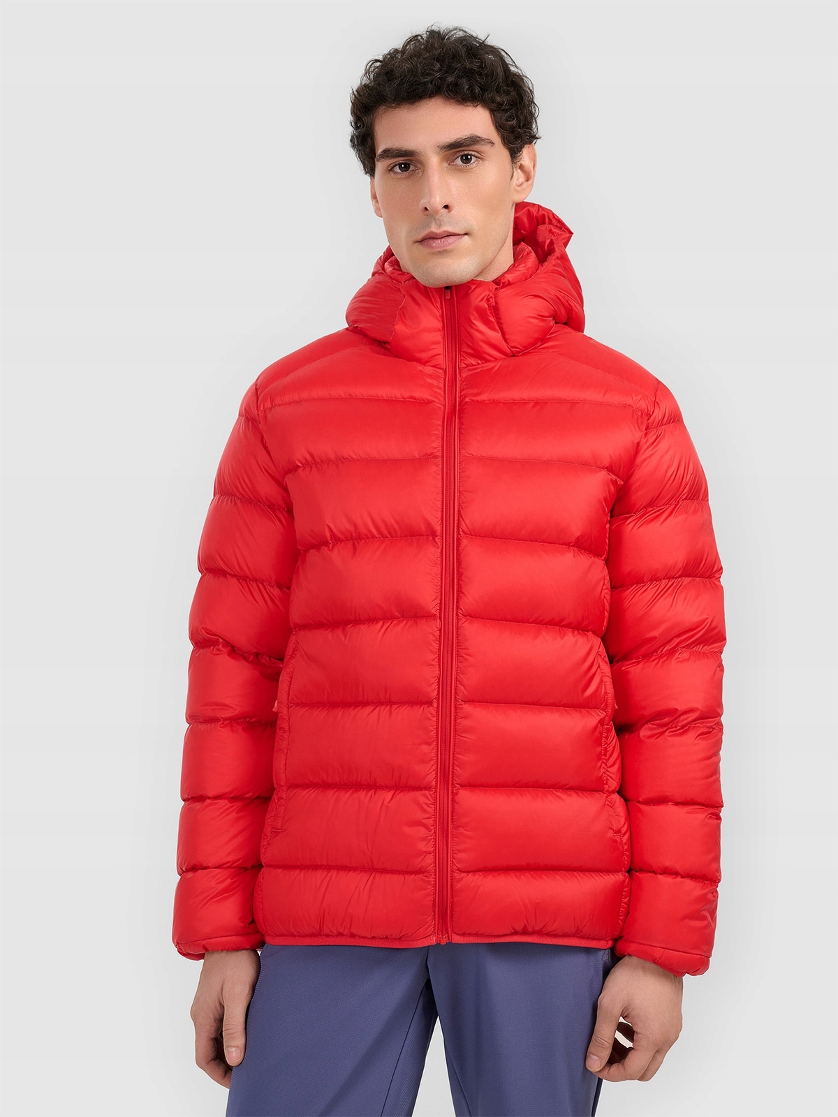 4F Pánská treková bunda Červená 3XL