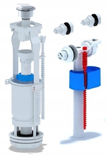 ZAWÓR SPUSTOWY + ZAWÓR NAPEŁNIAJĄCY UNIWERSALNY