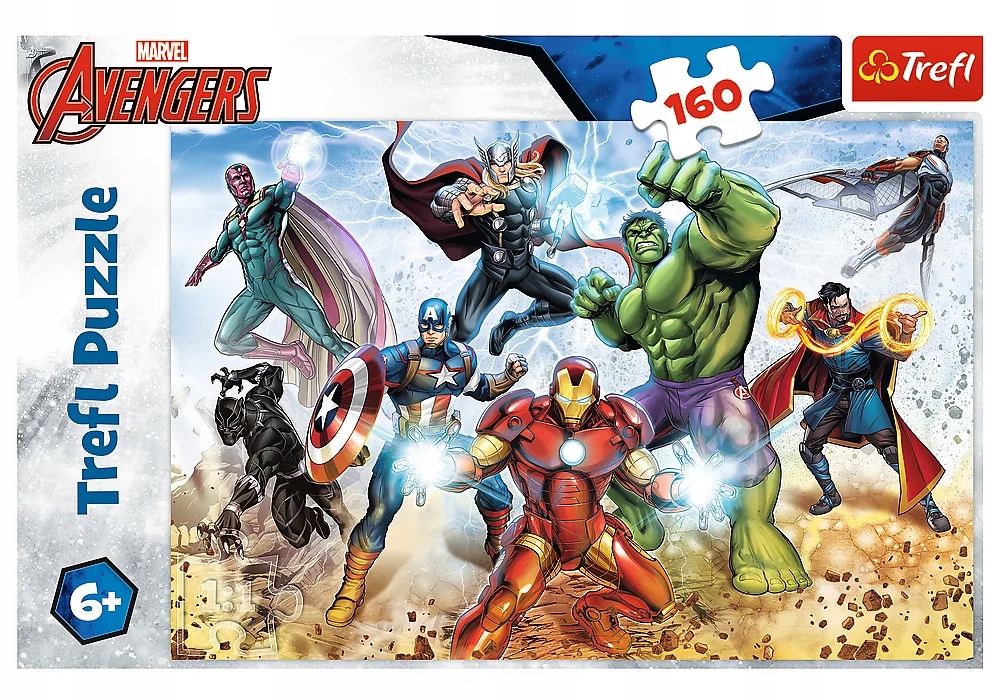 PUZZLE 160 EL AVENGERS GOTOWI BY RATOWAĆ ŚWIAT TREFL Kod producenta 15368