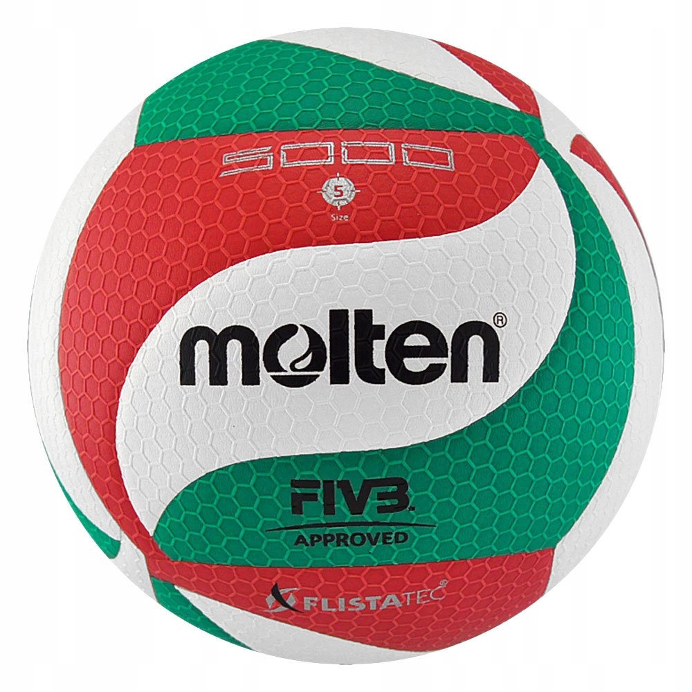 Piłka siatkowa meczowa Molten V5M5000 z atestem Fivb miękka wytrzymała