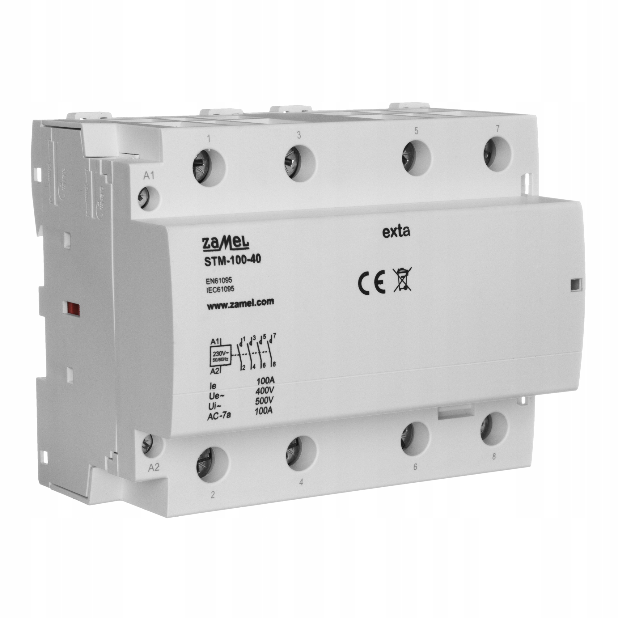 STYCZNIK MODUŁOWY INSTALACYJNY 3F 100A AC 4NO 230V Rodzaj stycznik