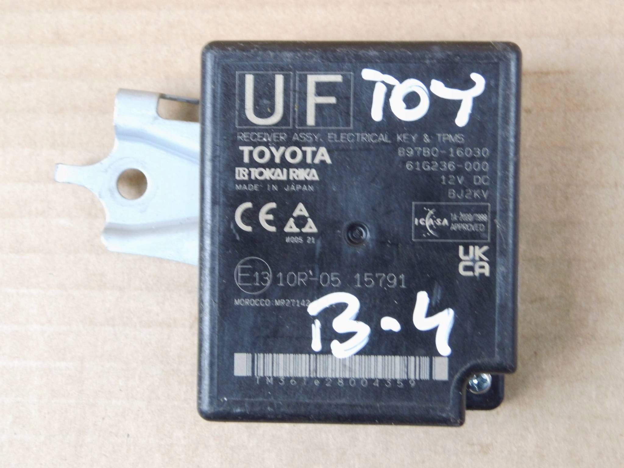 Toyota Corolla Cross module computer control unit KEY & TPMS 897B0-16030