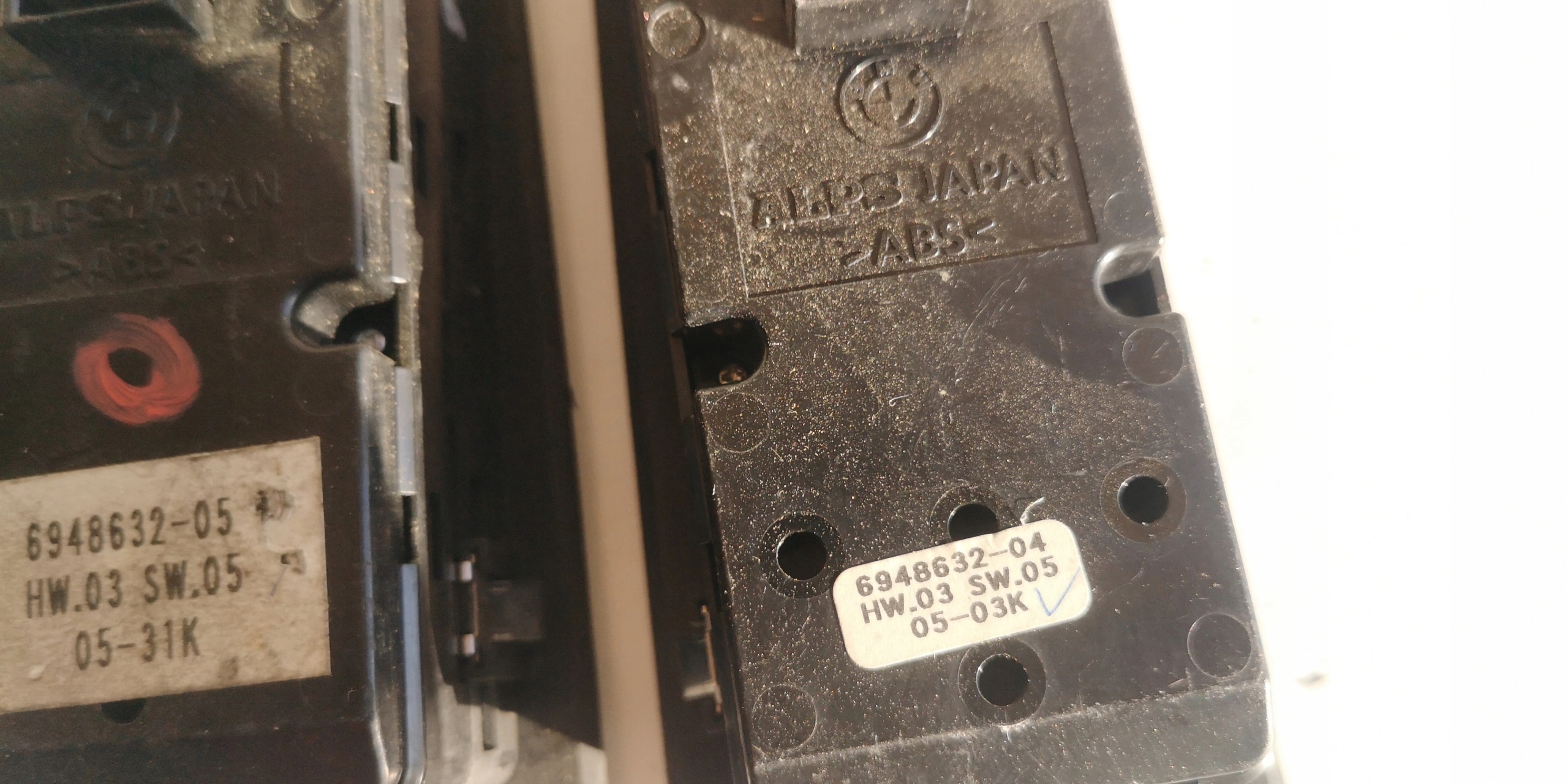 window control switch of mirrors BMW E90 6948632 original