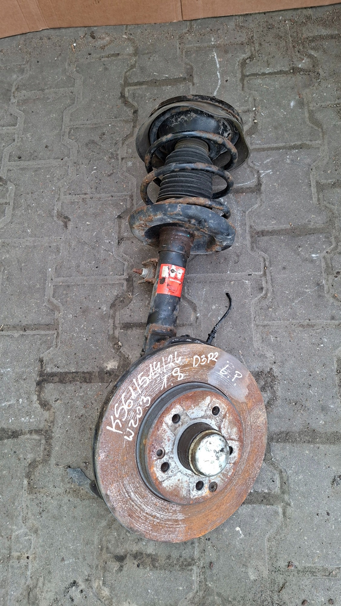 shock absorber spring right front MERCEDES W203 1.8
