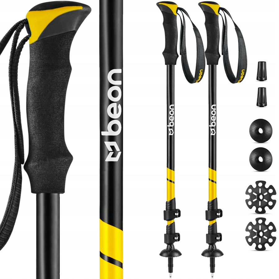 Kije Trekkingowe Składane Kijki Nordic Walking Teleskopowe Aluminiowe