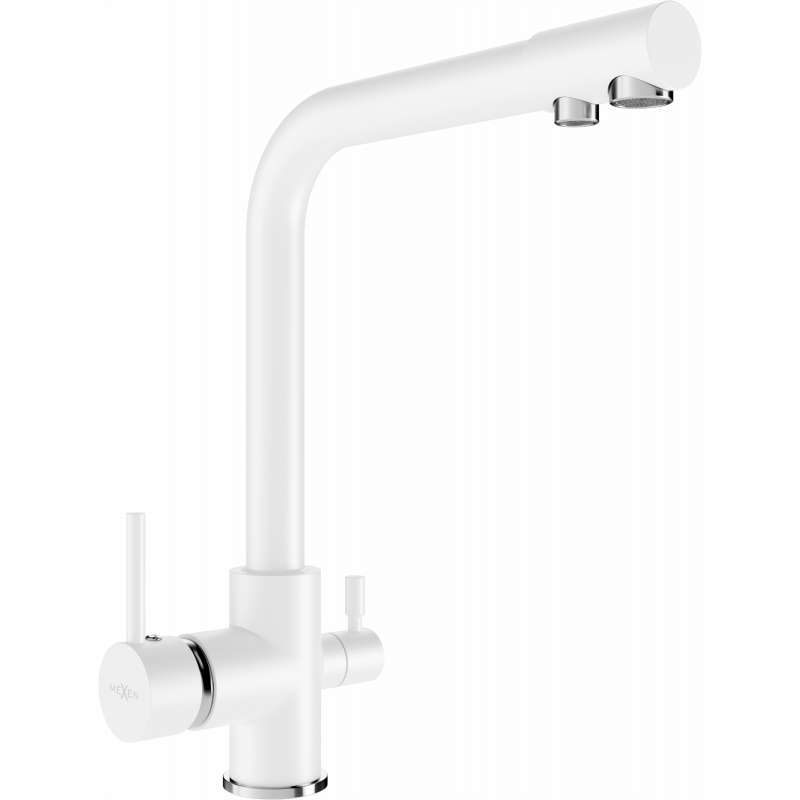 Mexen Duero kuchyňská baterie, Bílá