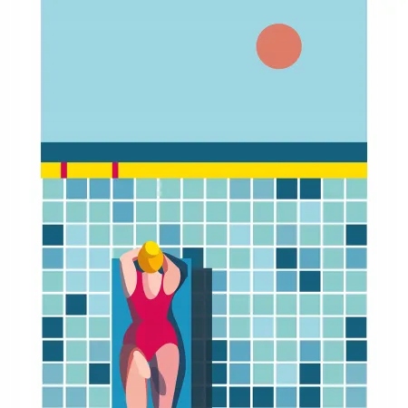 Каска-пляжный плакат 40х50