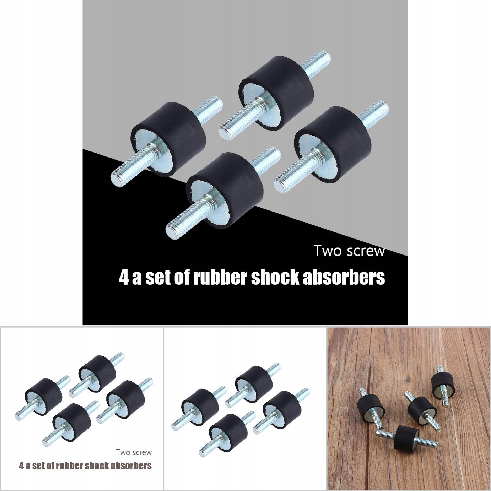 M6 poduszka guma Amortyzator 4SZT Wymiary 11