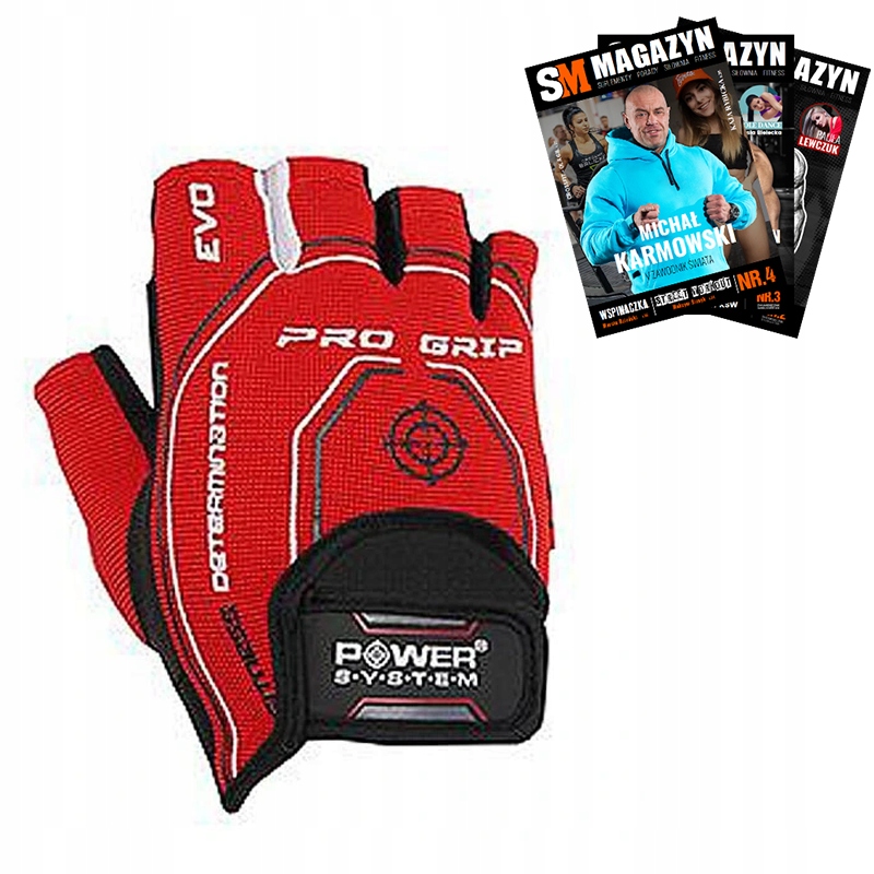 

Power System Rękawice Pro Grip Evo Czerwony 2260