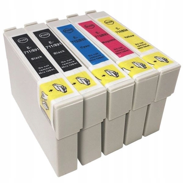

5x Tusze do Drukarki Epson T0711 SX100 SX105 SX110