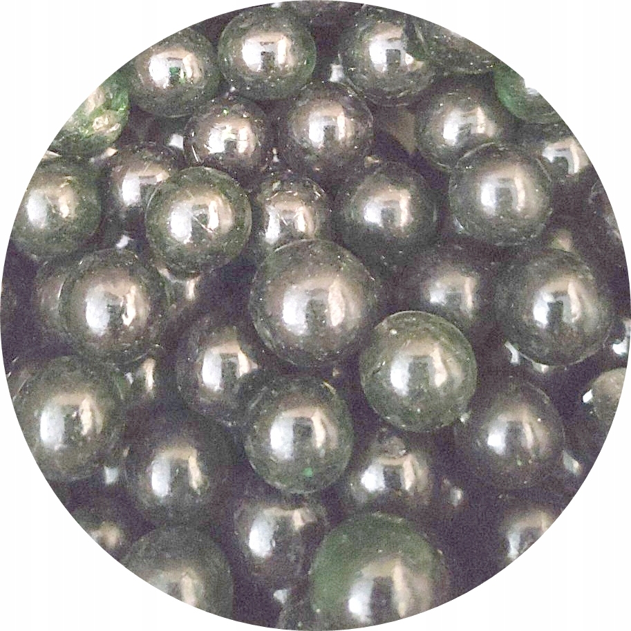 Černý oblázek skleněný smaragd kuličky zahrady černé sklo černé sklo 24 kg