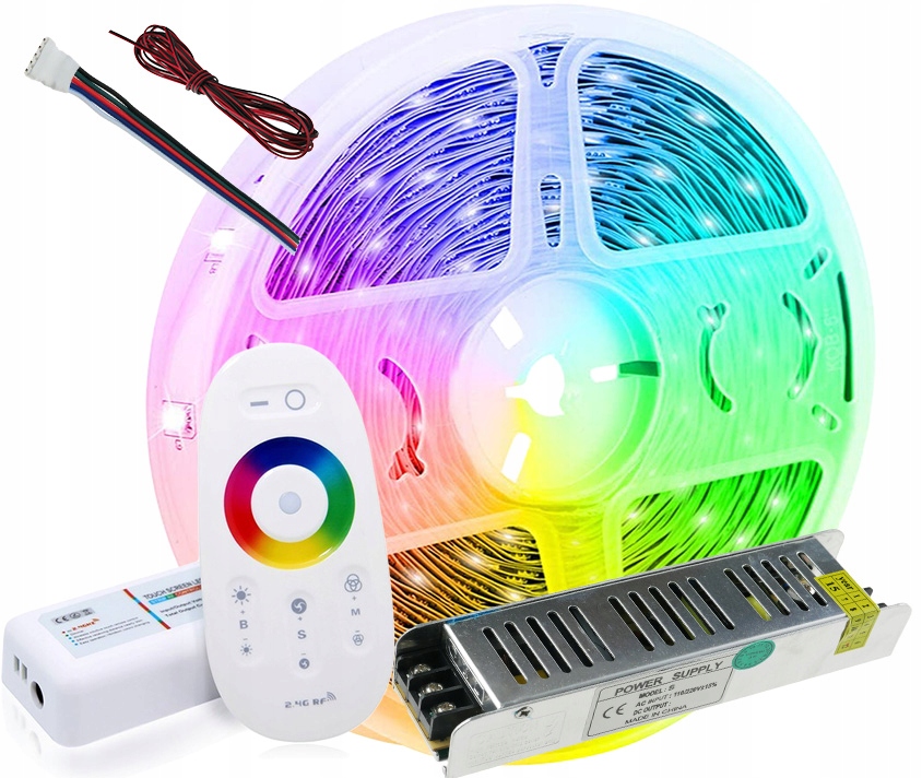 

Zestaw Rgbw 5m Rf dotykowy Taśma Led Biała zimna