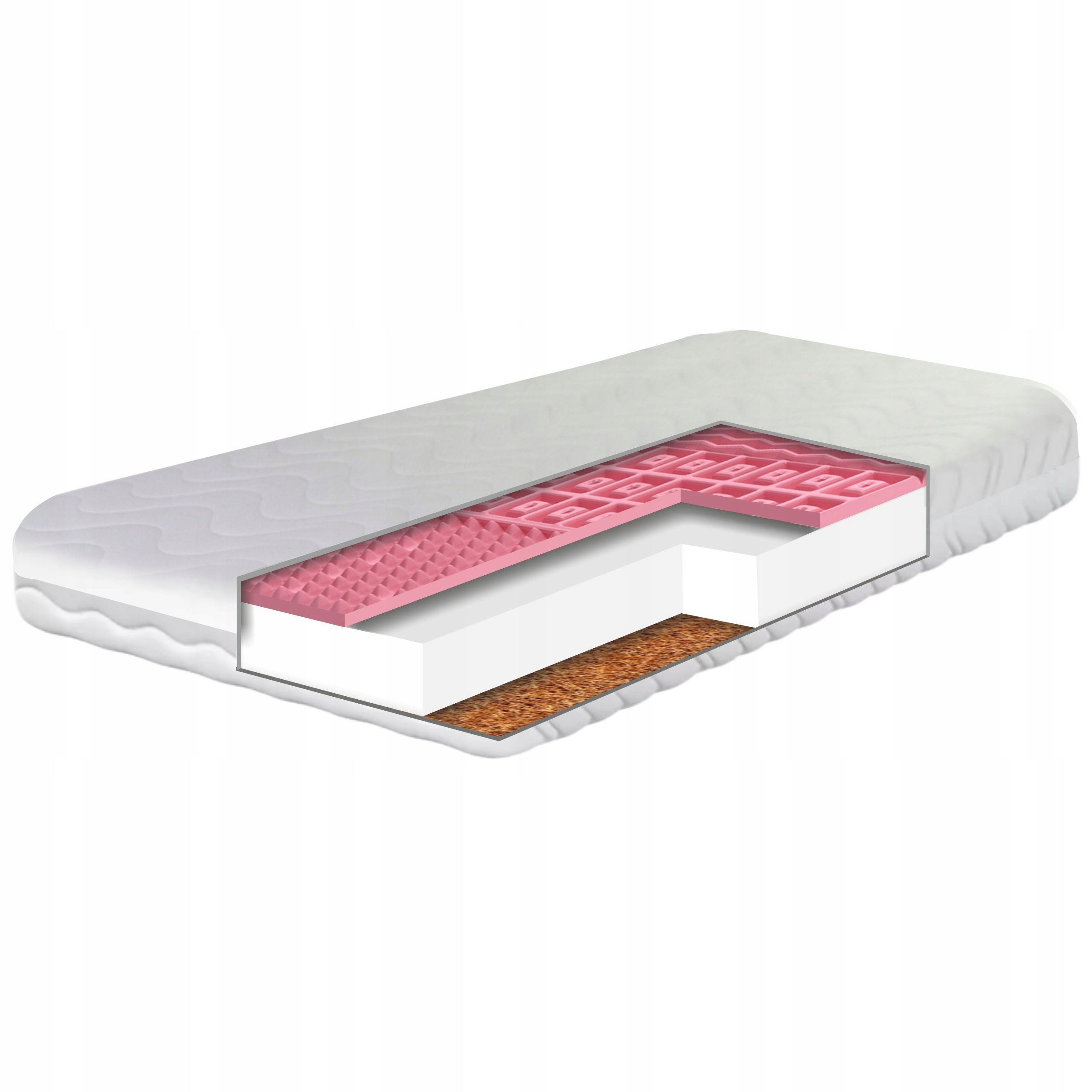 Matrace 85x150 Kokos Hr T25 Dětská 15 cm pro alergiky, masážní