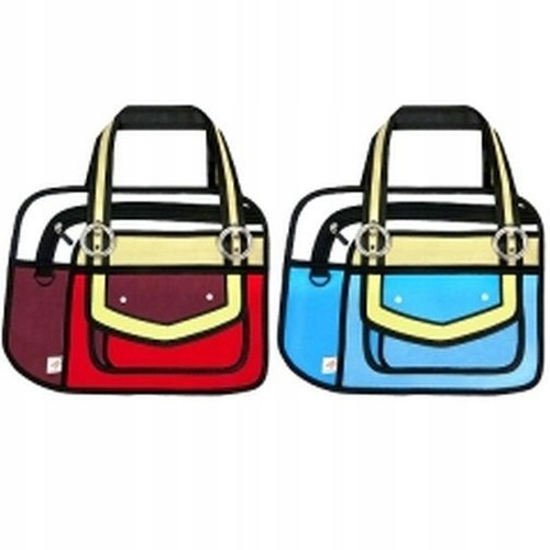 Torebka 2D Narcissus niebieska .