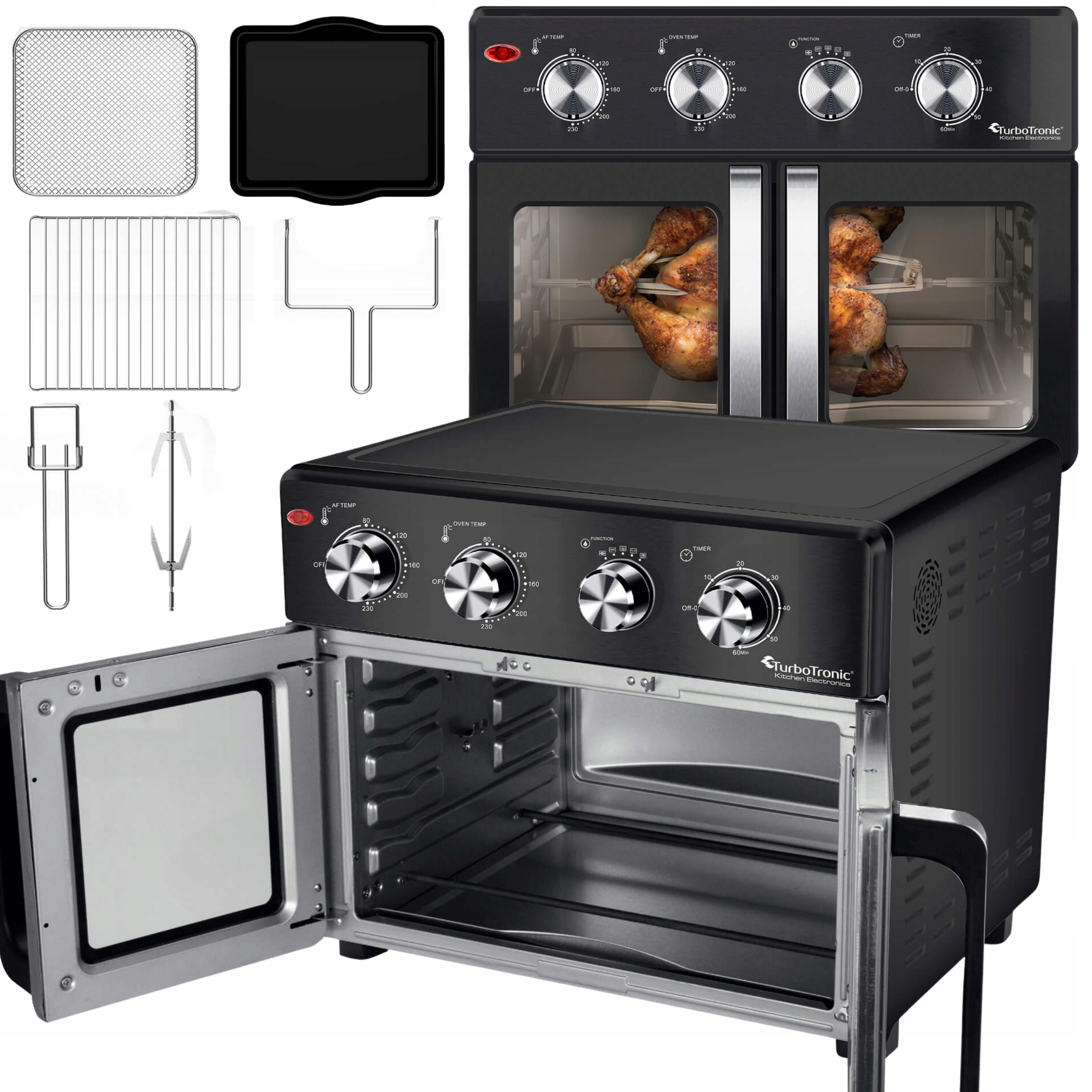 Piekarnik Elektryczny Rożno Frytownica Beztłuszczowa Grill 32L 1700W