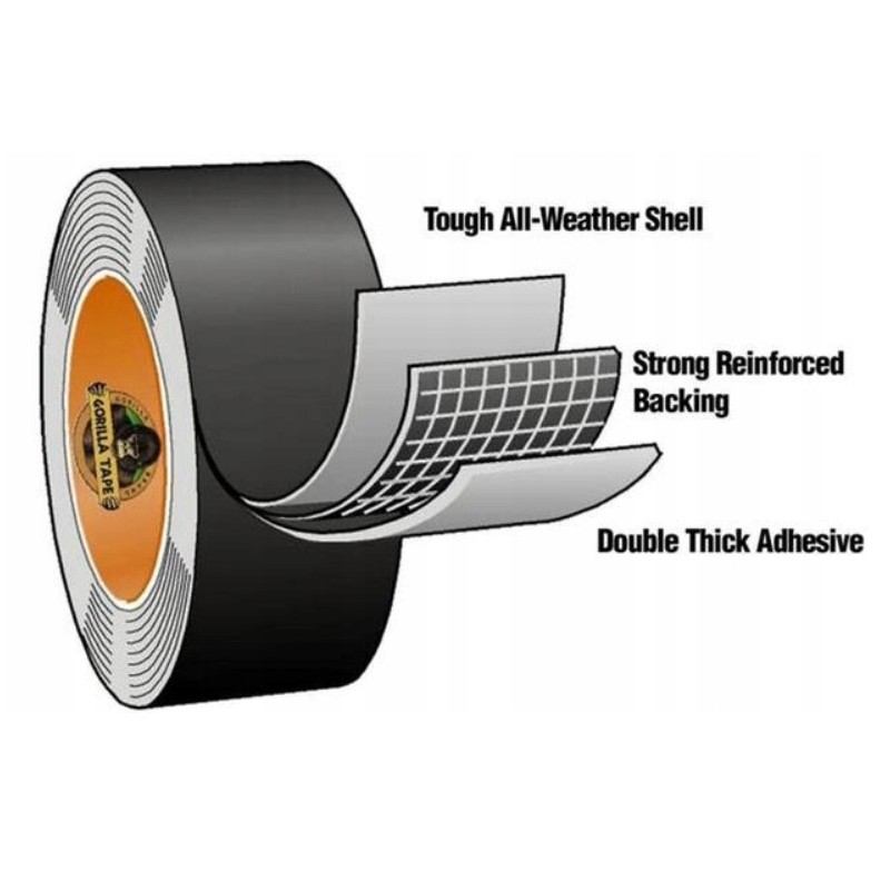 TAŚMA KLEJĄCA NAPRAWCZA WODOODPORNA GORILLA TAPE Kolor szary