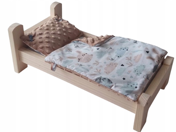 ŁÓŻKO DLA LALKI. ŁÓŻECZKO Z POŚCIELĄ DLA LALEK