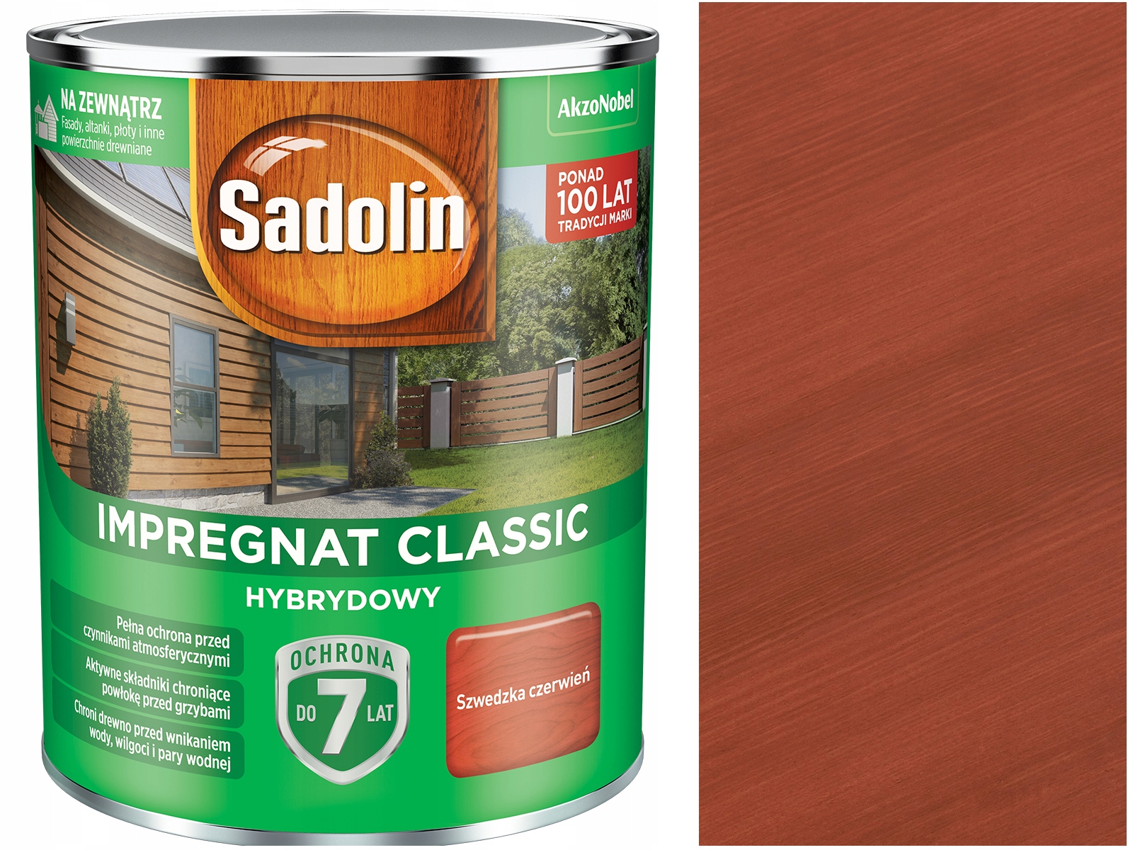 

Sadolin Classic Hybrydowy Szwedzka Czerwień 0,75L