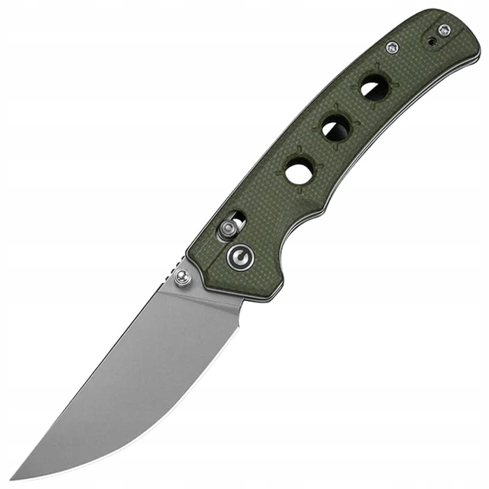 Nůž s klipem Edc Civivi Noctis Stonewashed Nitro-V Micarta Olive