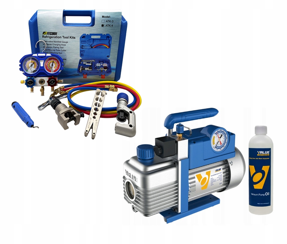 Sada nástrojov pre klimatizáciu Aitcool ATK-4 čerpadlo Value V-i125Y-R32