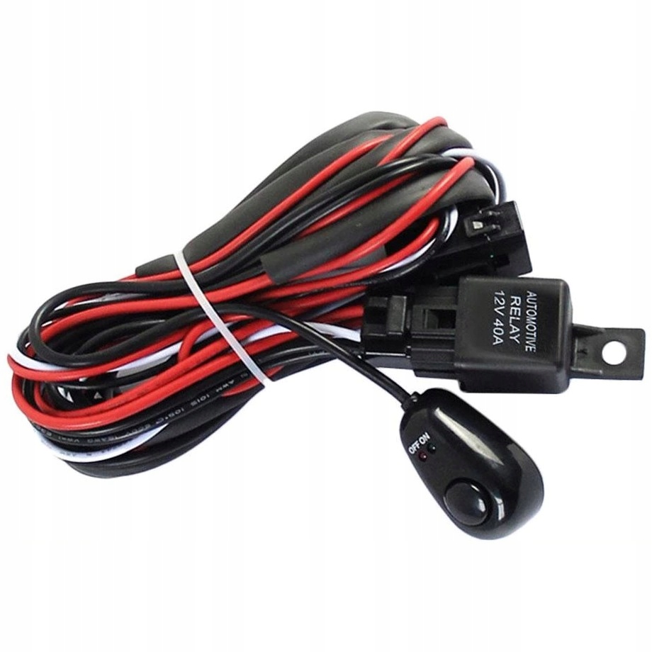 ZESTAW PRZEKAŹNIK WŁĄCZNIK DO ŚWIATEŁ LED LUB DRL