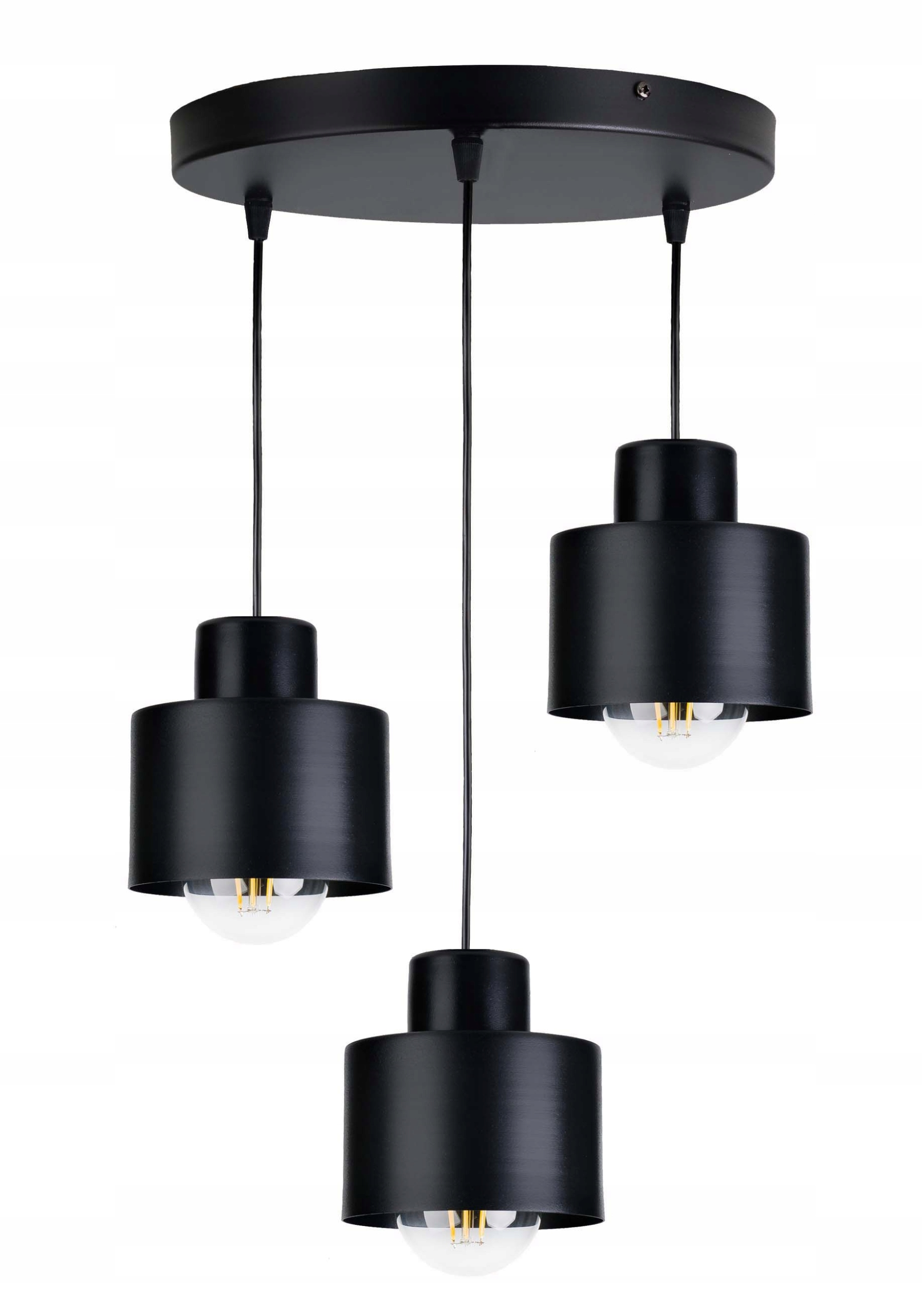 

Lampa wisząca sufitowa Żyrandol Zwis Kubek Czarny