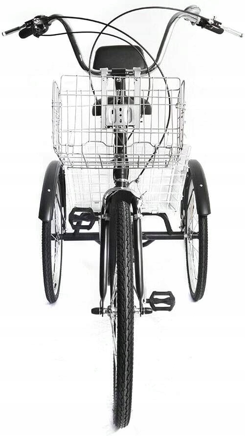 ROWER TRÓJKOŁOWY DLA DOROSŁYCH 24'' 7 BIEG.+2Kosze