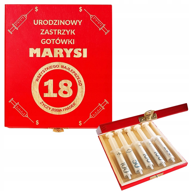 

Zastrzyk Gotówki śmieszny urodziny 18-99