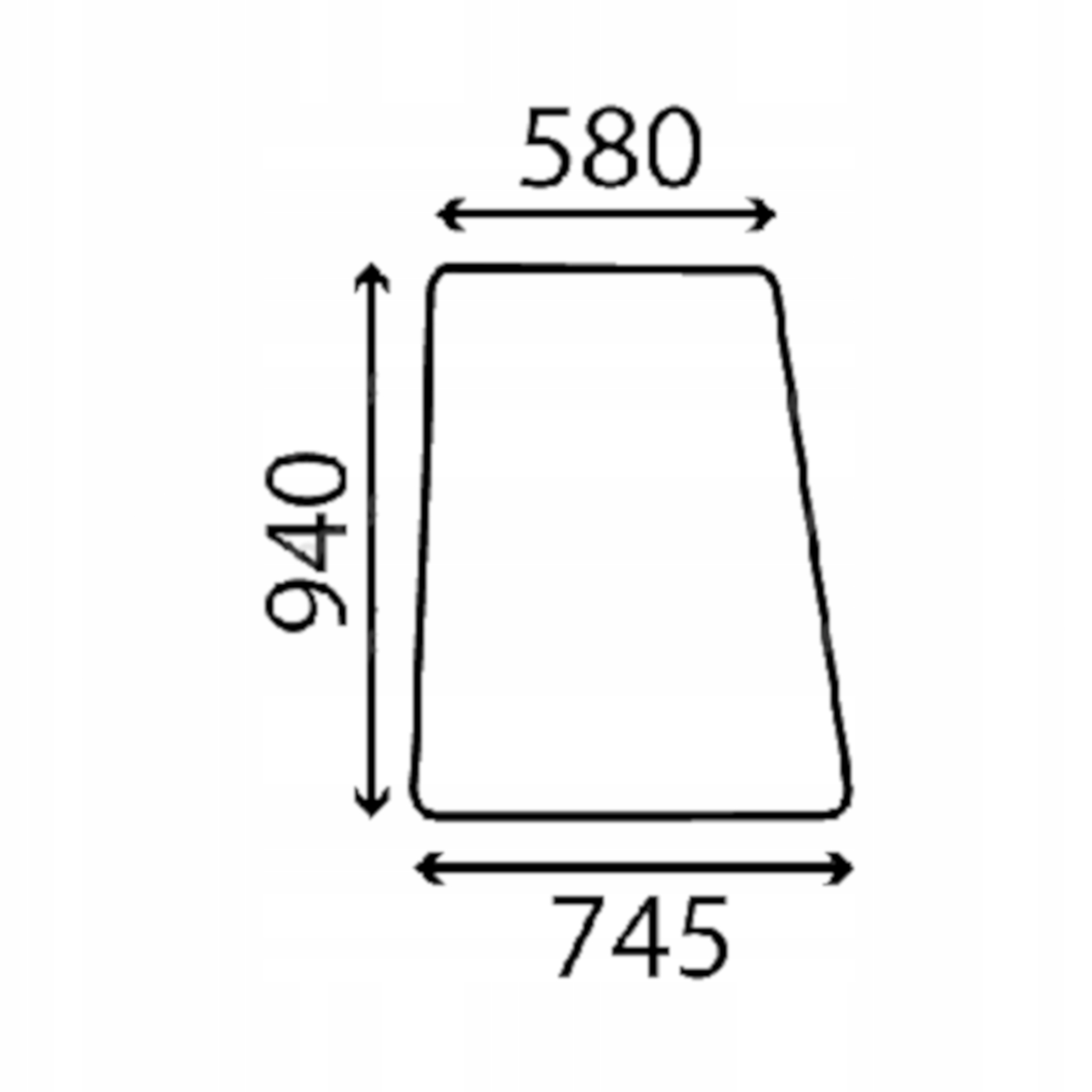 sklo Ford boční zadní 83902010