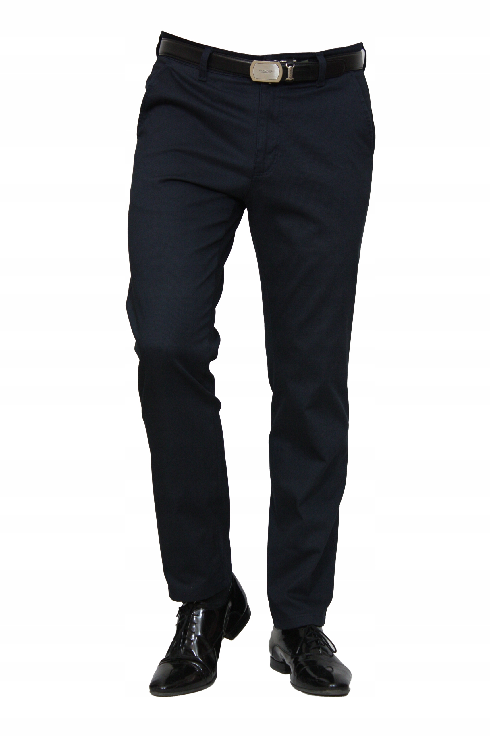 Pánské Návštěvní Kalhoty Chinos (granátové) W34 L30, obvod pasu 90-92 cm