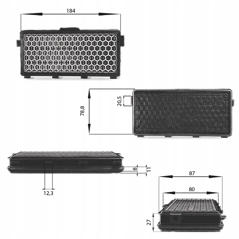 4x WORKI + 1x FILTR Hepa do Miele Classic C1 EcoLine Kod producenta Worki do Miele 3D Complete C2 C3 Classic C1