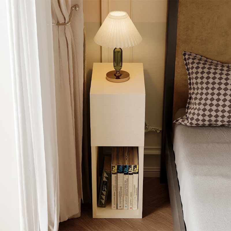 SZAFKA NOCNA Z SZUFLADĄ STOLIK Z PÓŁKĄ NOWOCZESNY LOFT SYPIALNI 55 CM Kolekcja SZAFKA NOCNA BIAŁA Z SZUFLADĄ