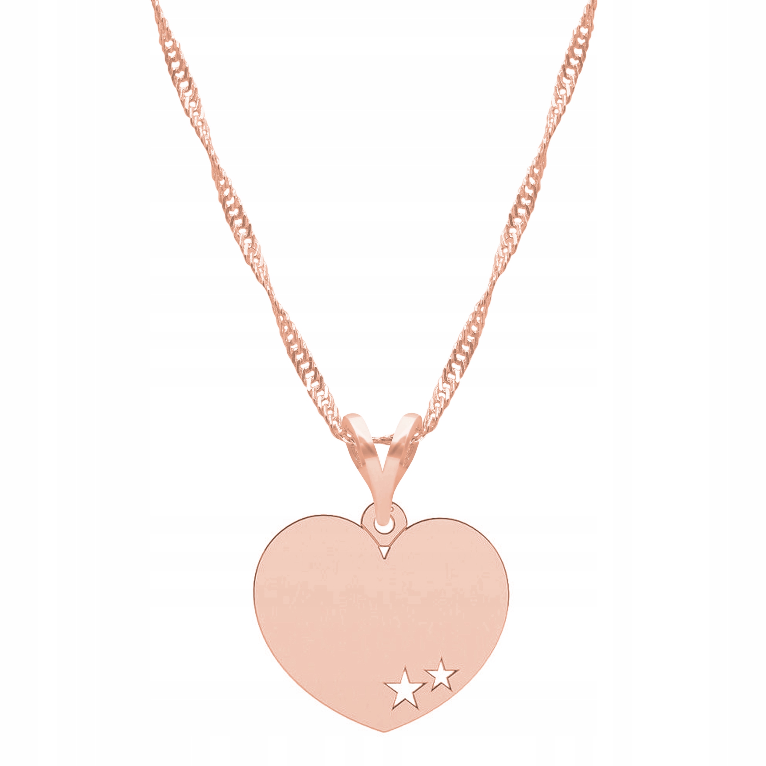 Řetízek zlatý náhrdelník 925 Srdce Heart