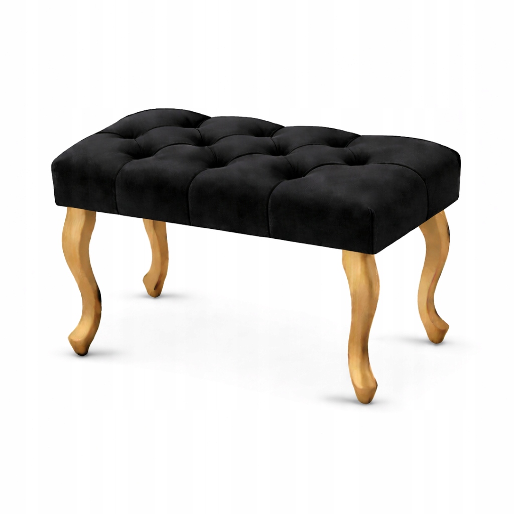 Čalúnená lavička Chesterfield, glamour, prešívaná, farby 60 cm