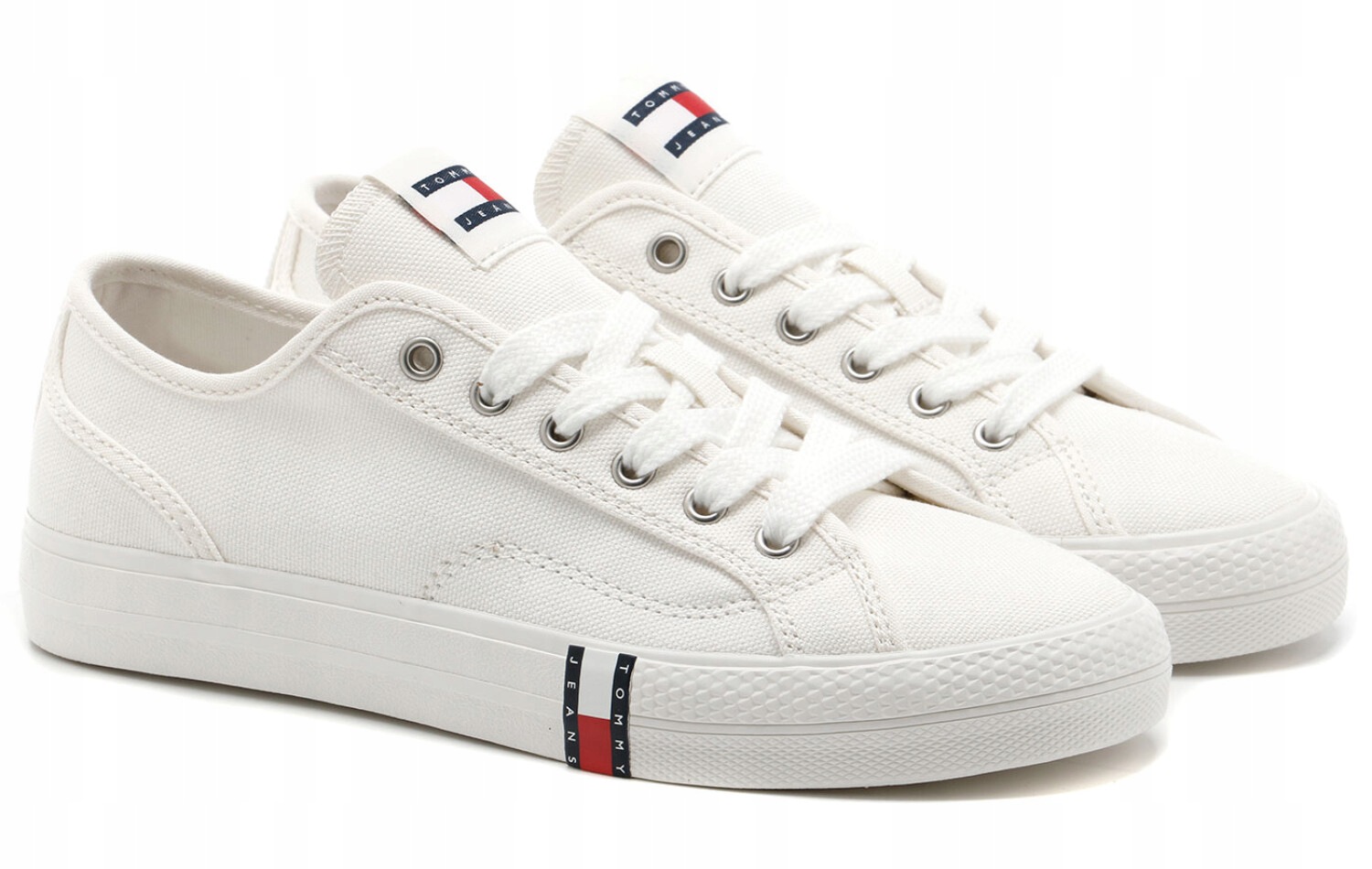 Boty Tommy Hilfiger Archive Vulc Bílé Tenisky Kožené Klasika Lehké 43