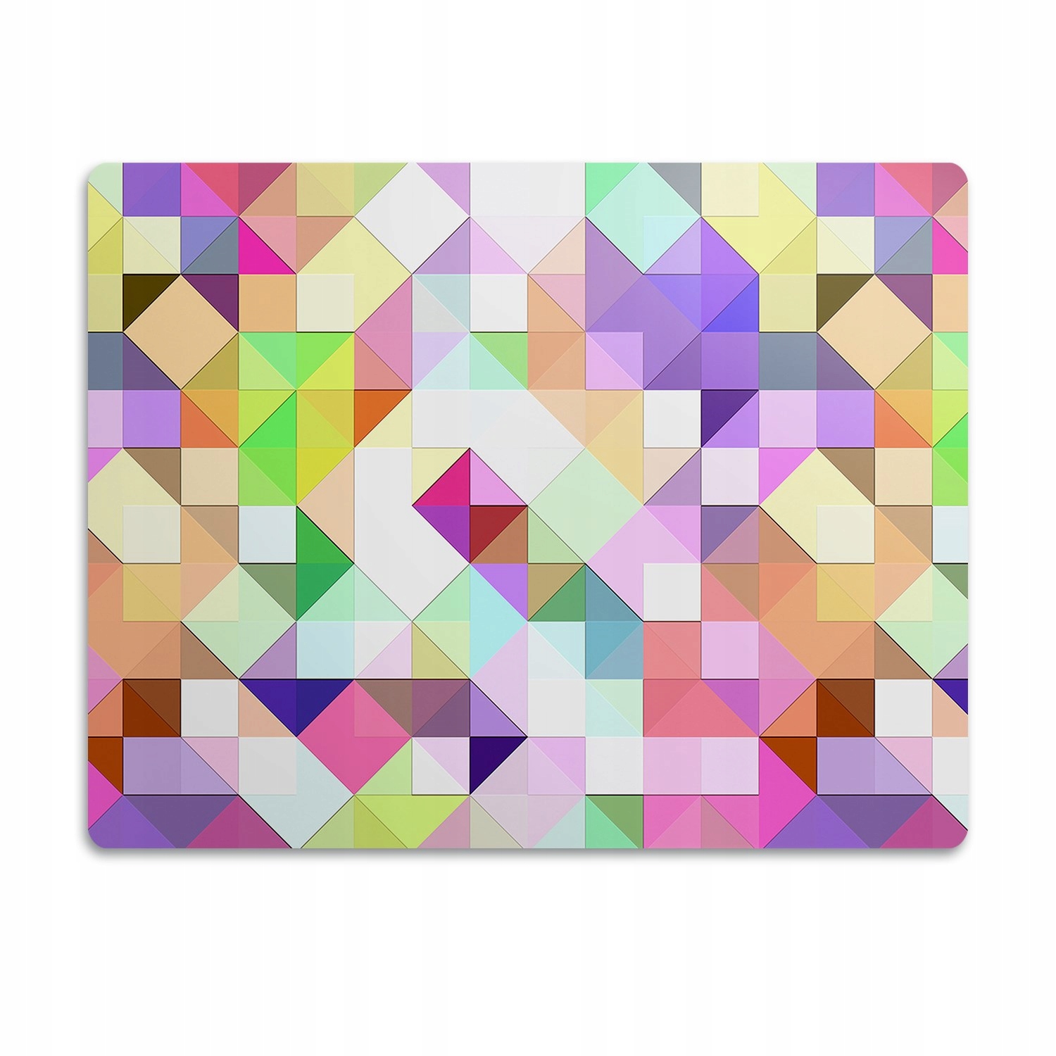 Levně Podložka pro psa pod misku Barevná mozaika 60x40