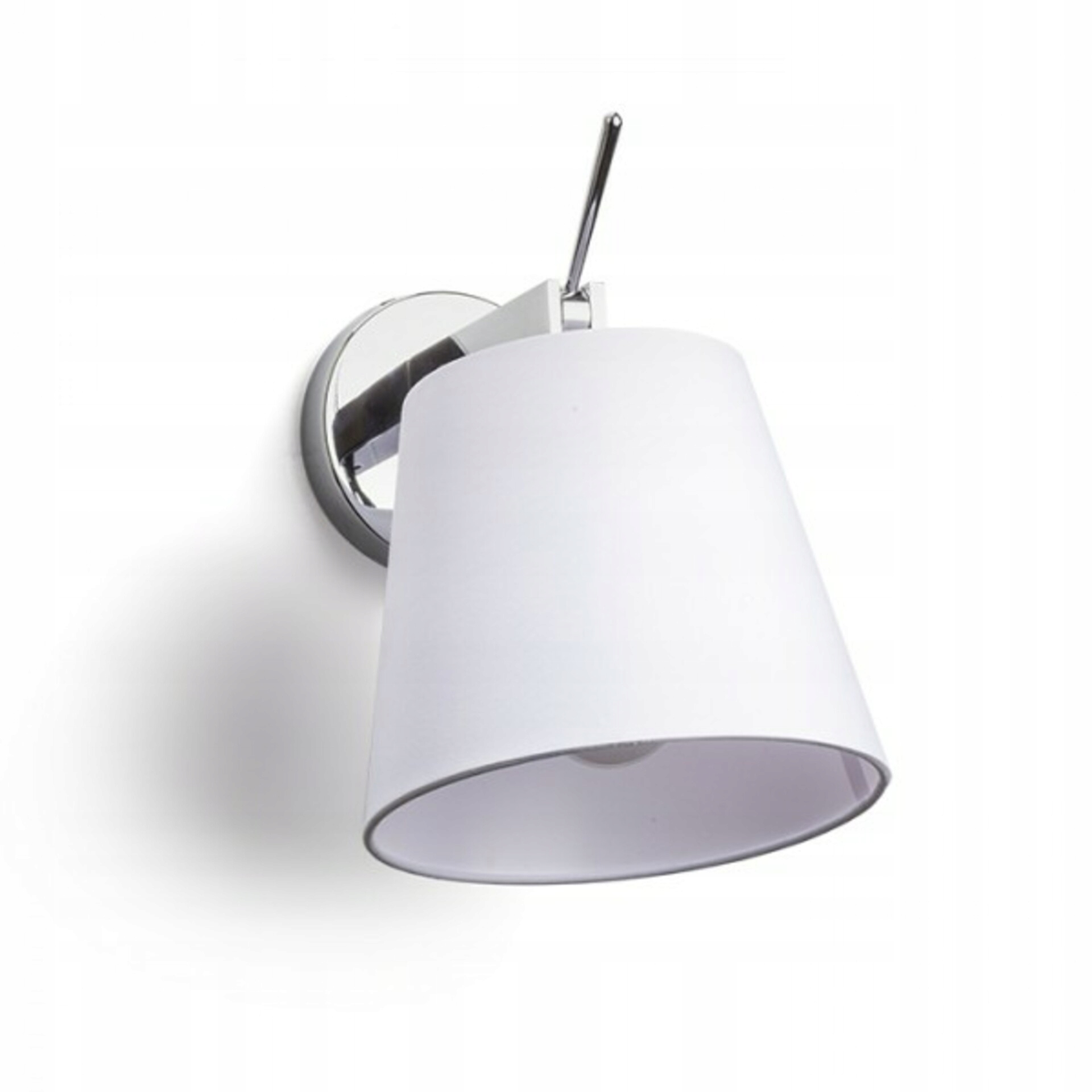 Rendl Jersey nástenná lampa biela/chróm E27 42W, naklápacie tienidlo