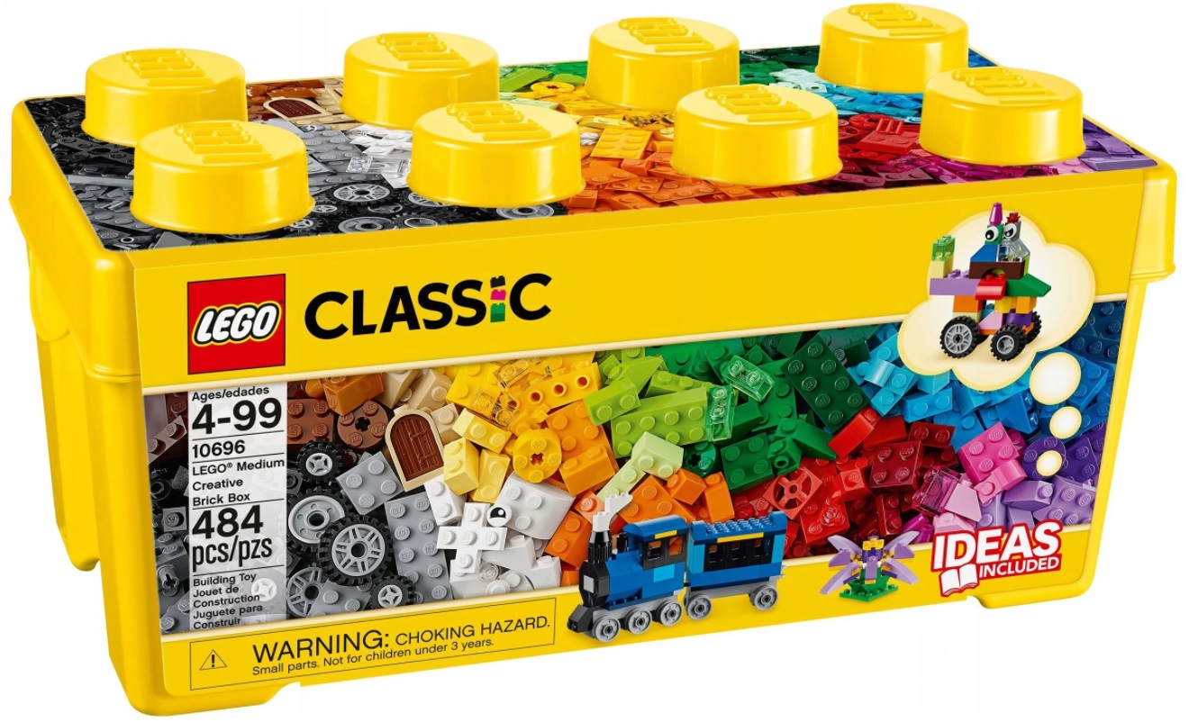 Kreativní stavebnice Lego Classic 10696 Krabička Dárek K Vánocům Žluté Velké
