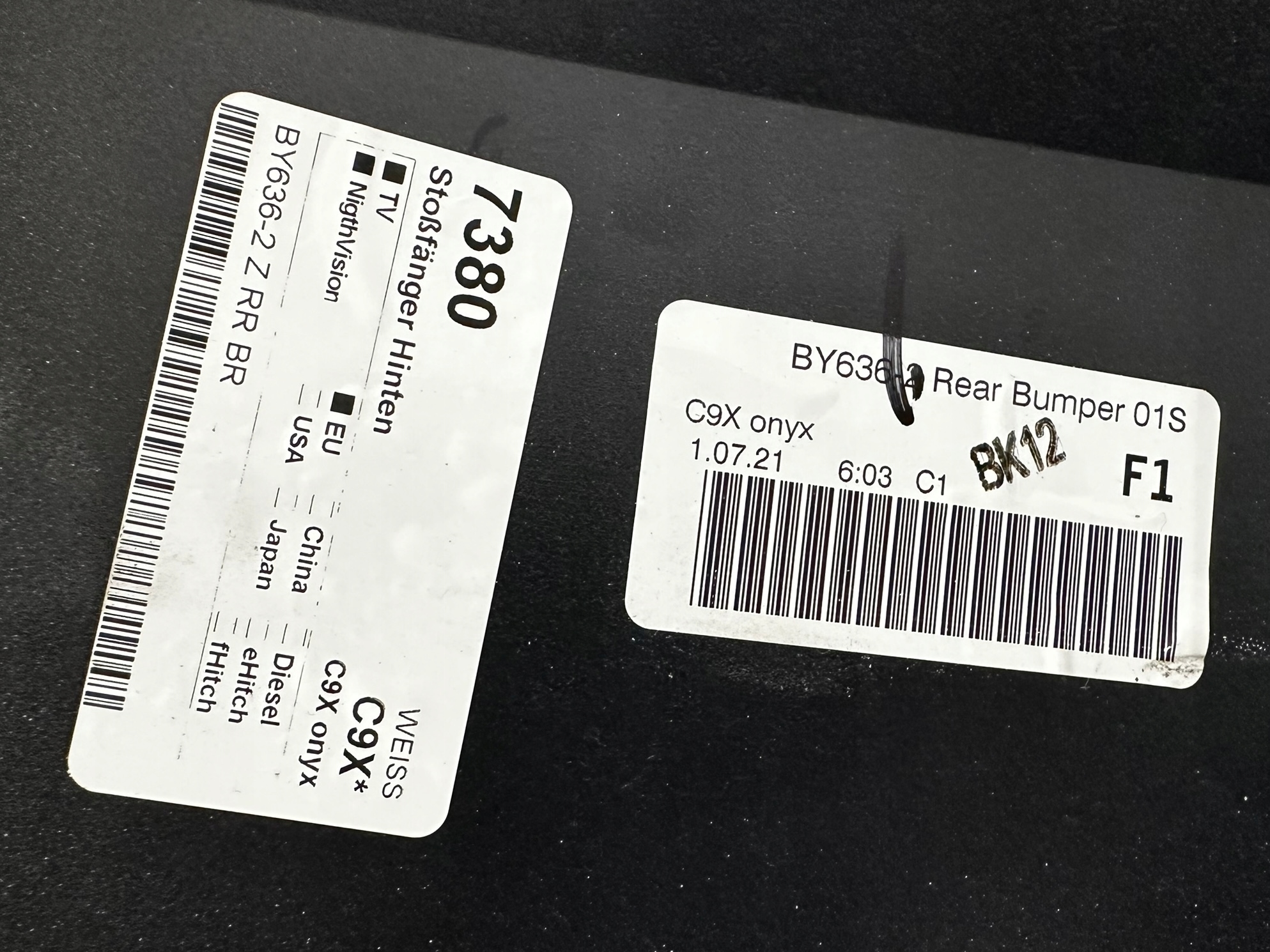 BENTLEY BENTAYGA rear bumper 36A807511 36A807301