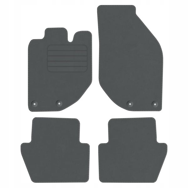 Volvo C70 I 97-05 Velurové koberce Comfort Šedé