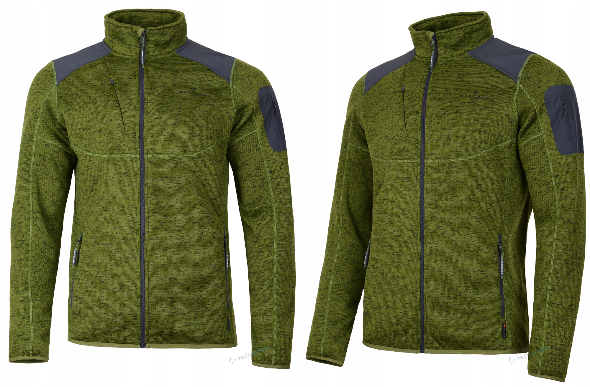 Bergson Luno Warmpile Technická Fleecová Mikina Mikina vel. XXL