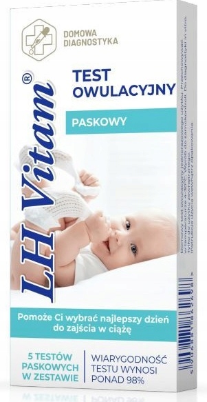 

Lh Vitam Test Owulacyjny 98% Paskowy 5 Testów