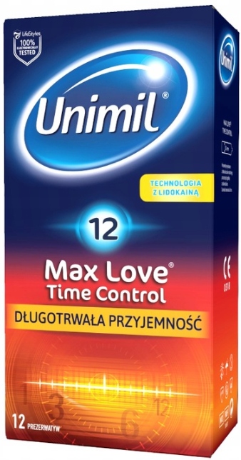

Unimil Max Love Time Control prezerwatywy 12 szt.