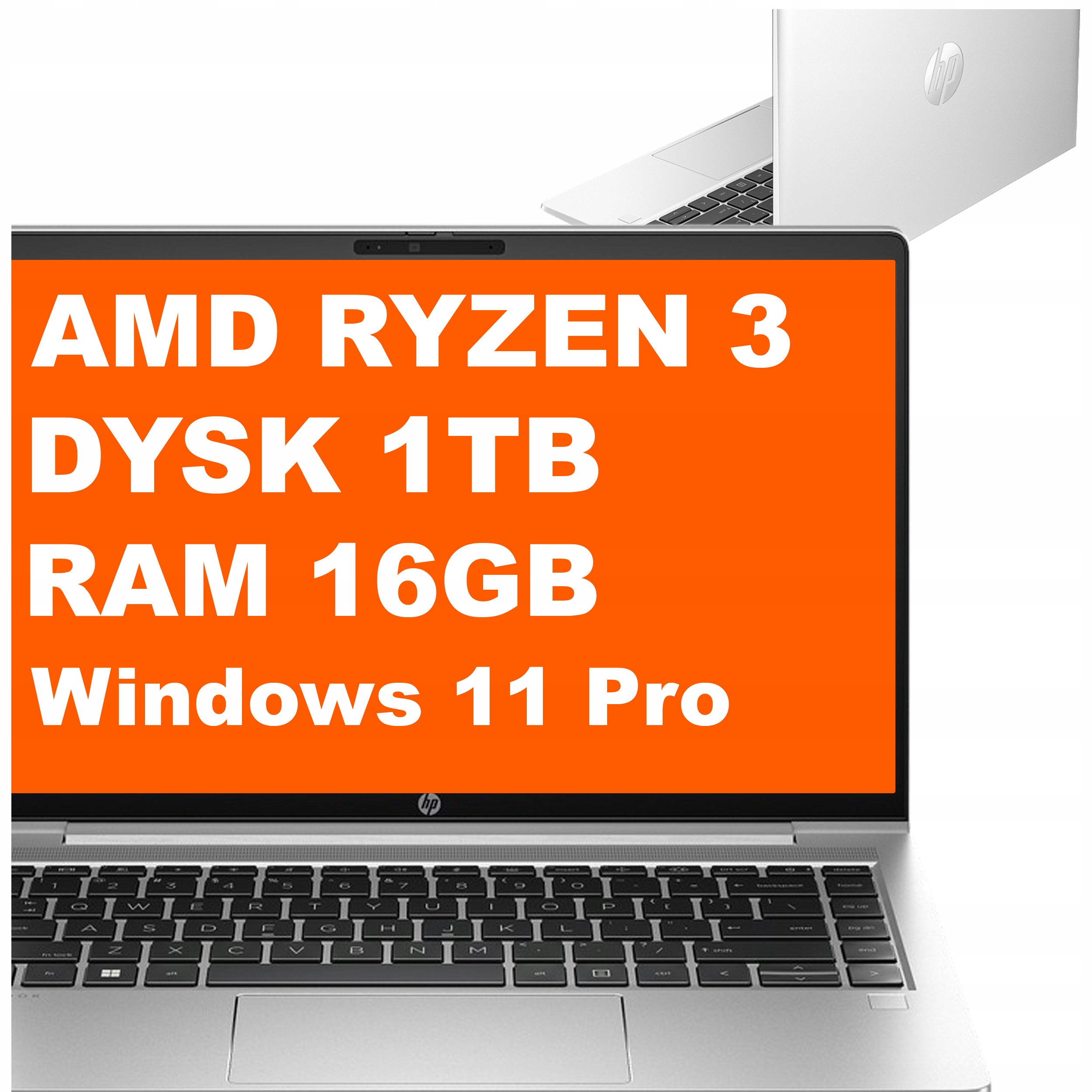 Hp ProBook 445 G10 Ryzen 3 16GB 1TB Radeon Fhd Dotyk Win 11 Pro Srebrny