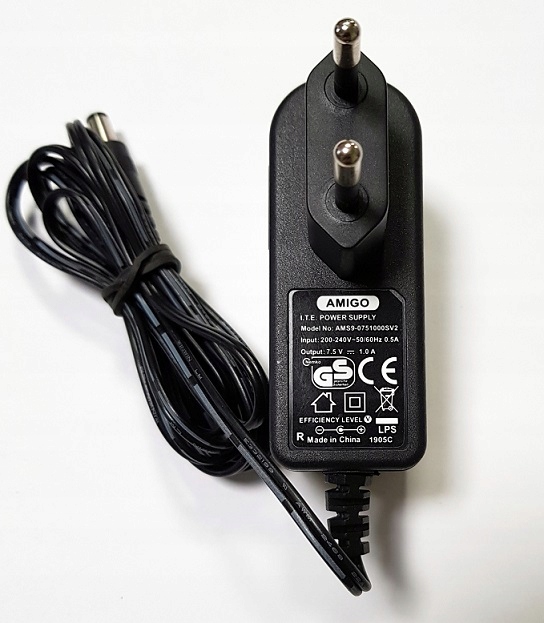 Netzteil Adapter Ladegerät 7.5V 1A 1000mA 5.5*2.5mm D-Link DGS-2208 AM- 0751000V