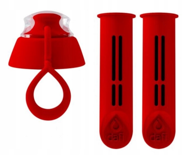 Filtr 2 szt do butelki DAFI + nakrętka CZERWONY Marka Dafi