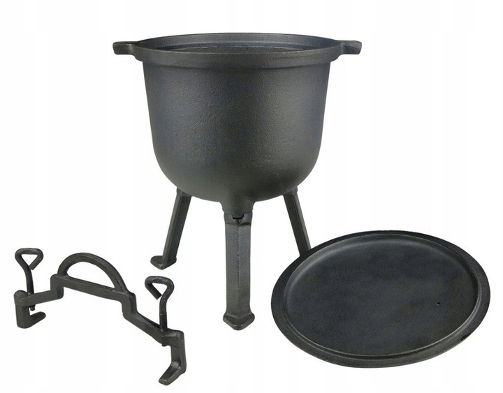 Kociolek zeliwny na ognisko 7l kociolek do gotowania na ognisku mysliwski Rodzaj stojący